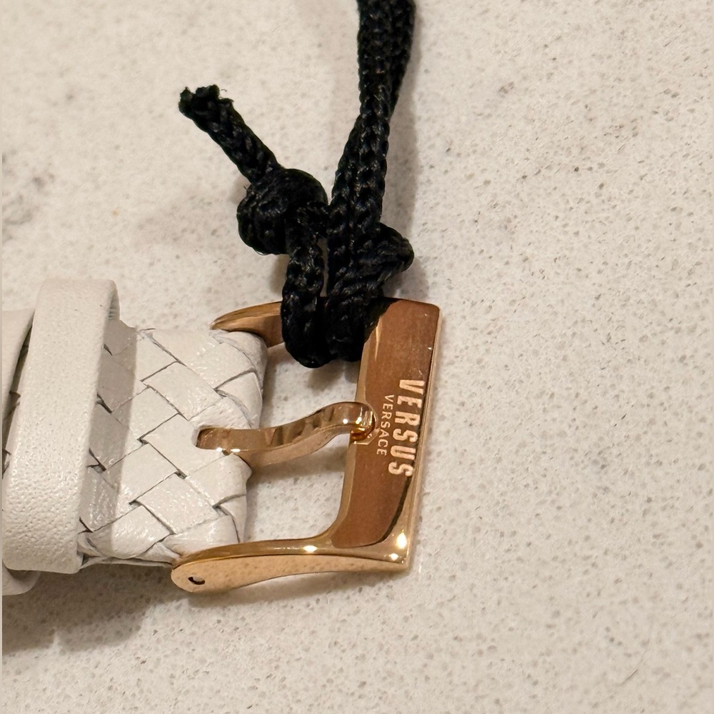 Versus Versace Rose Gold Montorgueil Crystal Index Beige Band Watch, 38mm - Picture 7 of 8